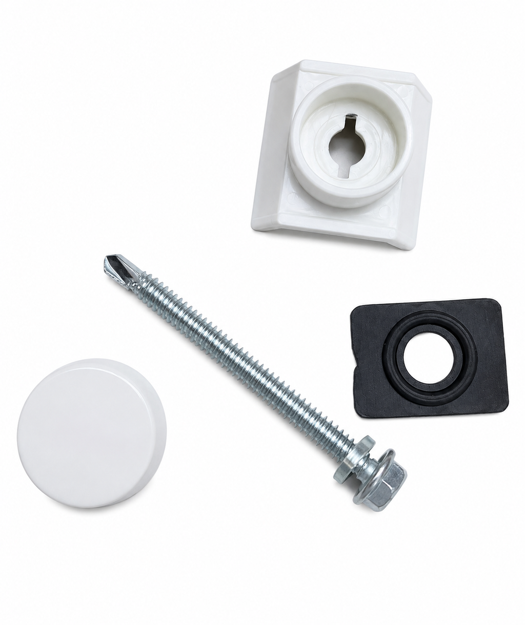 Tornillo Autoperforante 10 × 2-1/2" Cabeza Hexagonal con Sistema Impermeable para Lámina