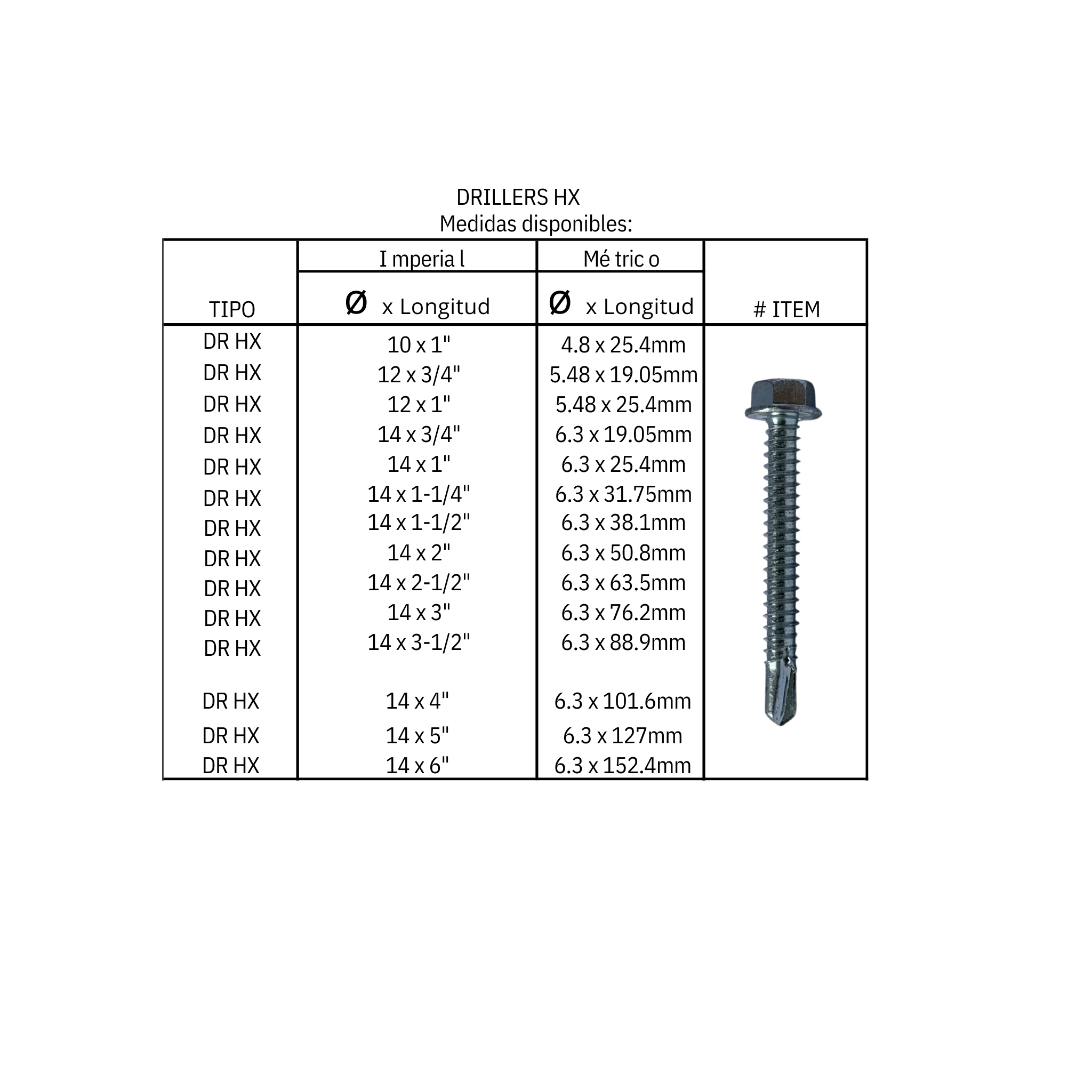 Tornillo Pija Hexagonal Punta Broca 14x1 Pro-plus Bolsa 500 piezas